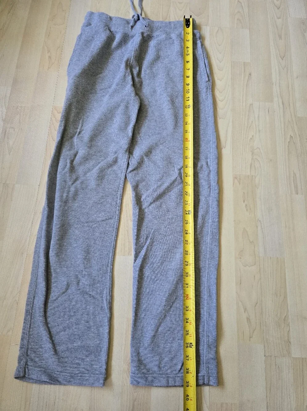 Polo Ralph Lauren Gray Waffle Knit Pants Size Medium